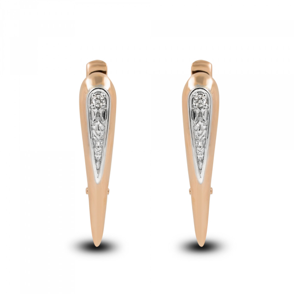 Gold Earrings With Diamond Golden Grace