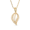 Gold Pendant Jasmine Leaf 