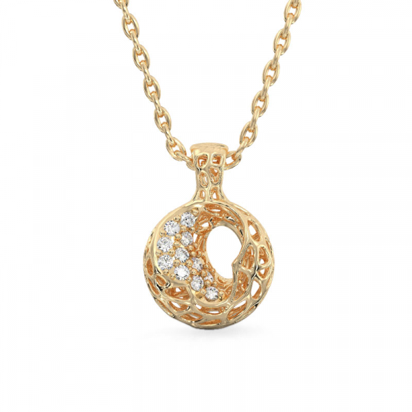 Mystical  Pendant From Yellow Gold