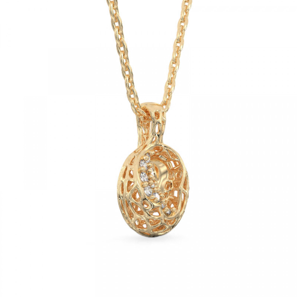 Mystical  Pendant From Yellow Gold