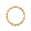 Coral Ring With Diagonal From Yellow Gold
