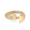  Coral Yellow Gold Ring
