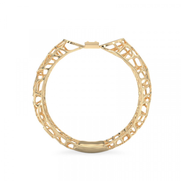  Coral Yellow Gold Ring