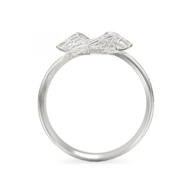 Jasmine Leaf White Gold  