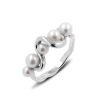White Gold Ring With Pearl