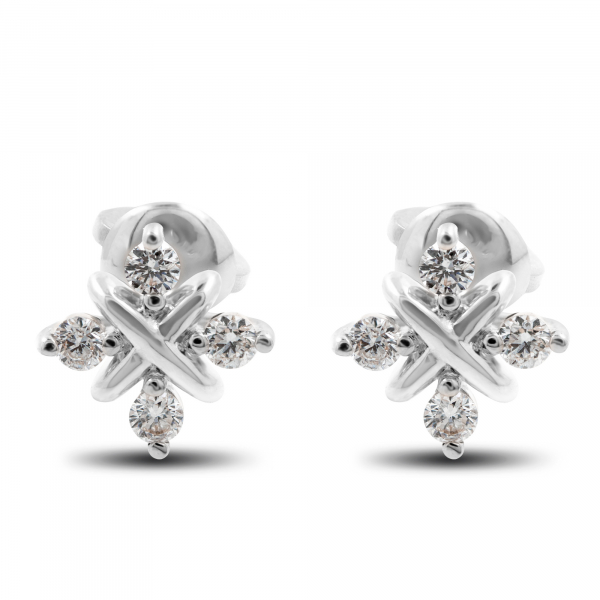 Gold Earrings With Diamonds