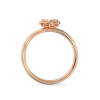 Trillion Form Rose Gold Ring