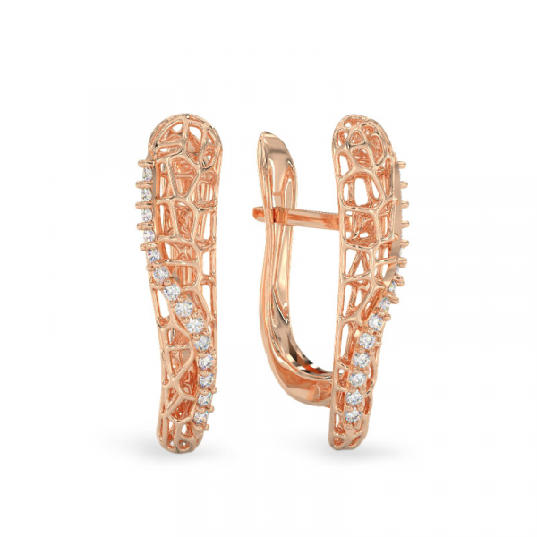 Coral Dream Earrings From Rose Gold
