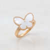 Ring Butterfly With White Mother-of-pearl