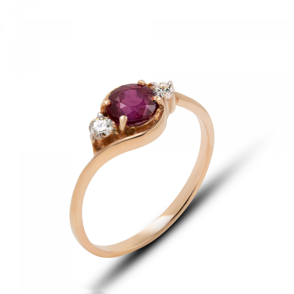 Gold Ring With Ruby