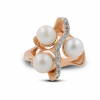 Gold Rings Three Pearls
