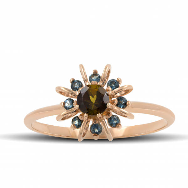 Gold Ring With Brown Sapphire