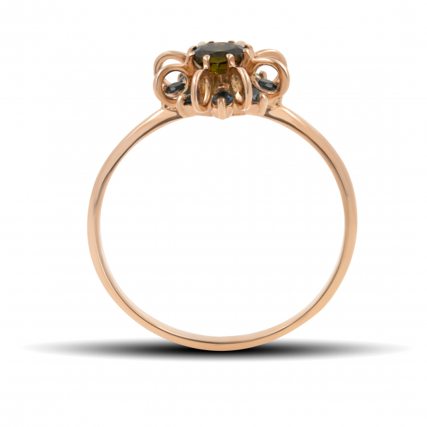 Gold Ring With Brown Sapphire