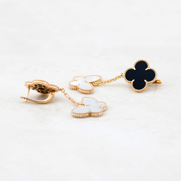 Gold Plated Earrings With Butterfly