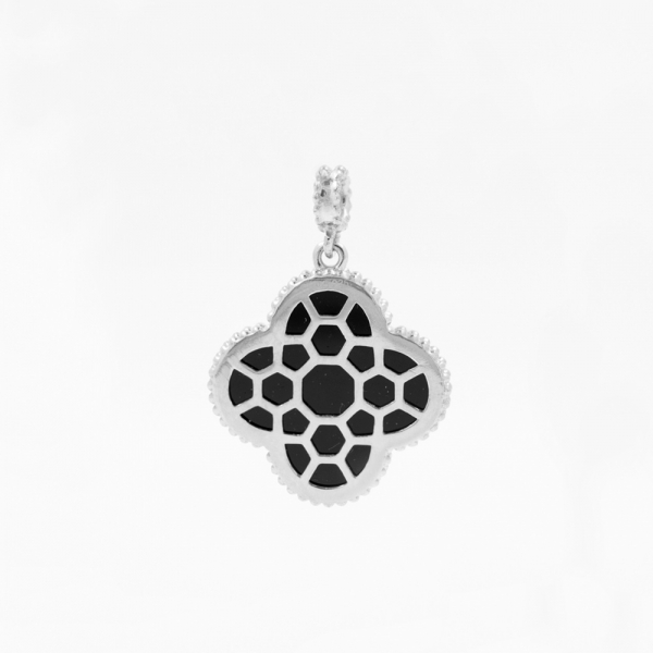 Silver Pendant With Onyx