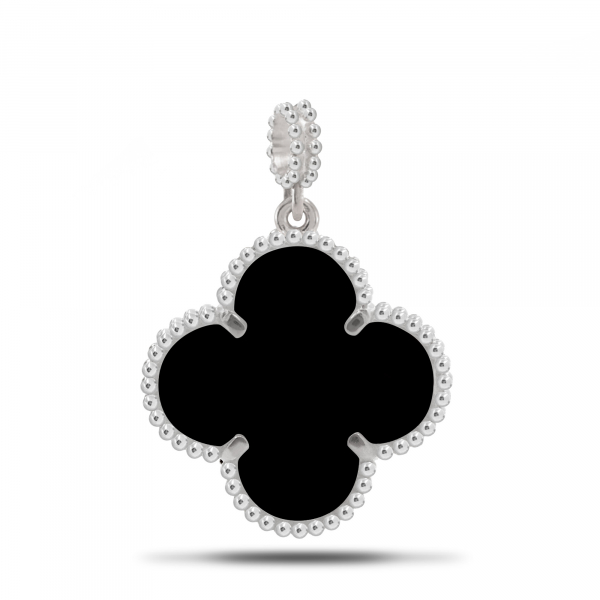 Silver Pendant With Onyx