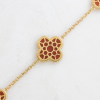 Gold Plated Bracelet With Carnelian