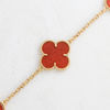 Gold Plated Bracelet With Carnelian