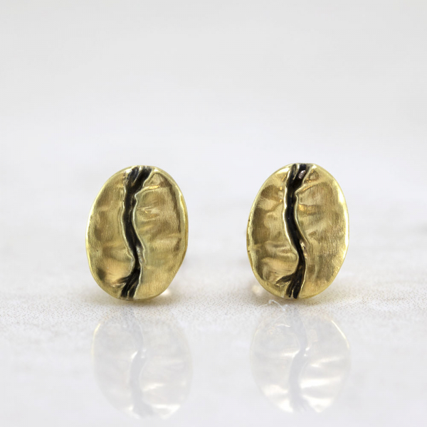 Gold Plated Earrings Coffee