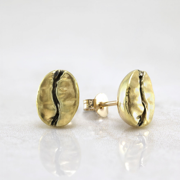 Gold Plated Earrings Coffee