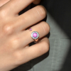 Ring with a Star Ruby and Diamonds  Saturn