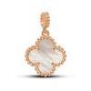  Gold Pedant Mini Clover With Mother-of-pearl