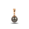 Gold Pendant With Black Pearl