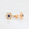 Gold Earrings Slowflakes
