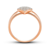Gold Ring Rhombus With Diamonds