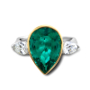 Gold Ring  With Emerald