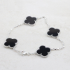 Silver Bracelet With Onyx