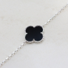 Silver Bracelet With Onyx