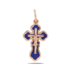Golden Сross With Blue Enamel