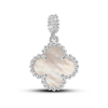 Серебряный кулон Mini Clover c перламутром