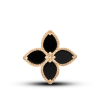 Gold Platted Pedant Black Lily Flower