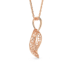 Jasmine Leaf Rose Gold Pendant