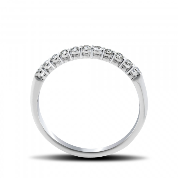 White Ring With Diamonds