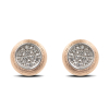 Gold earrings with diamonds