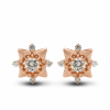 Gold earrings with diamonds Stars