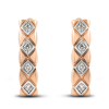 Gold Earrings With Diamonds Pigtails