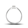 White Gold Ring With Moissanite