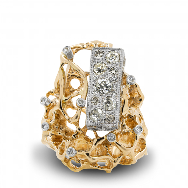 Gold Ring With Diamonds The Origin Of Geometry