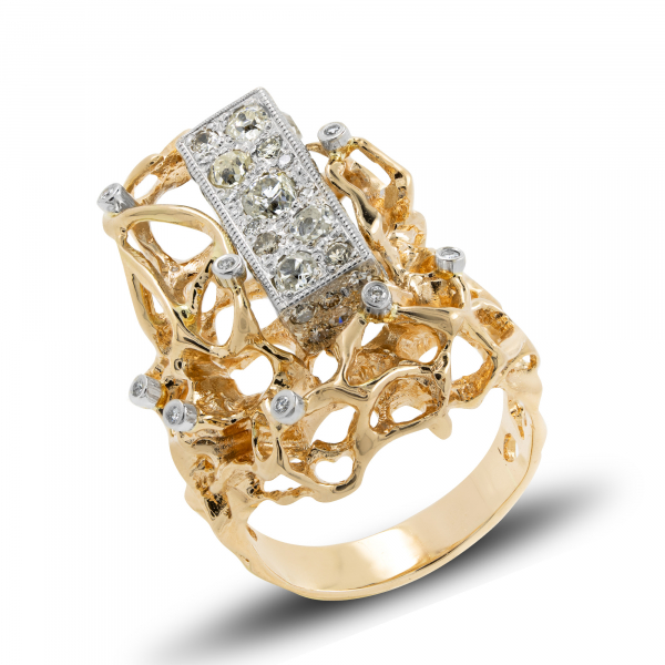 Gold Ring With Diamonds The Origin Of Geometry
