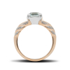 Gold ring with aquamarine Tenderness