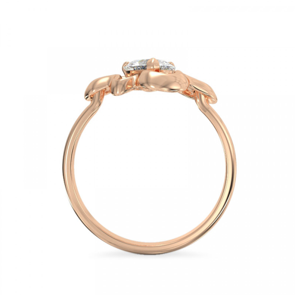 Rose Gold Leaf Ring