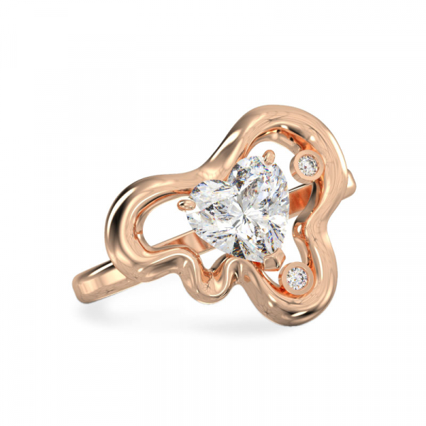 Rose Gold Leaf Ring