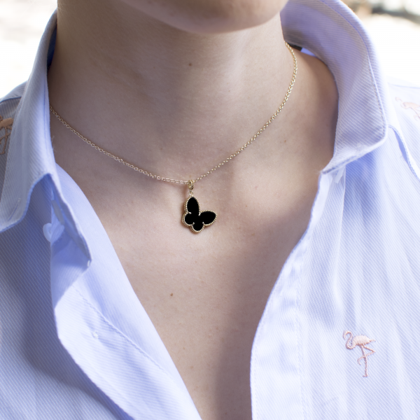 Pendant Butterfly Onyx