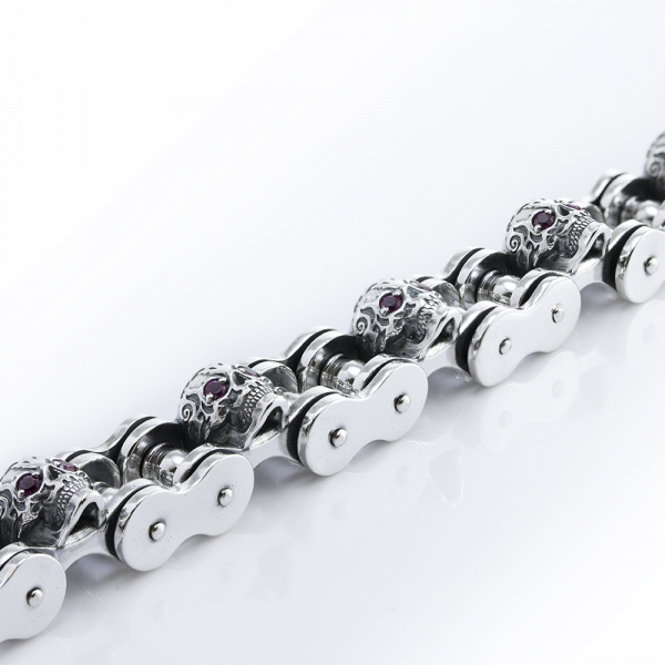 Silver Bracelet Skulls