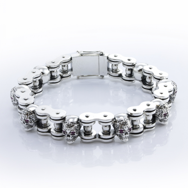 Silver Bracelet Skulls