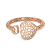Two Hearts Rose Gold Ring